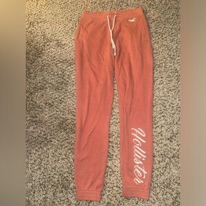 Y2K Hollister Rust Pink Logo Joggers Size XS VTG